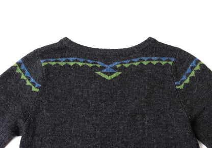 HYSTERIC GLAMOUR Wool Cotton Graphic Girl Knit Gray Size F