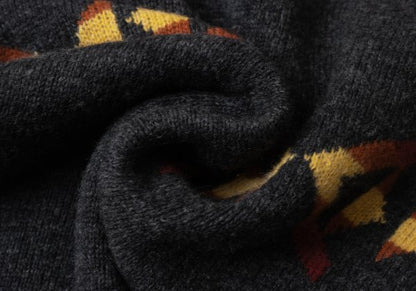 HYSTERIC GLAMOUR Wool Cotton Graphic Girl Knit Gray Size F