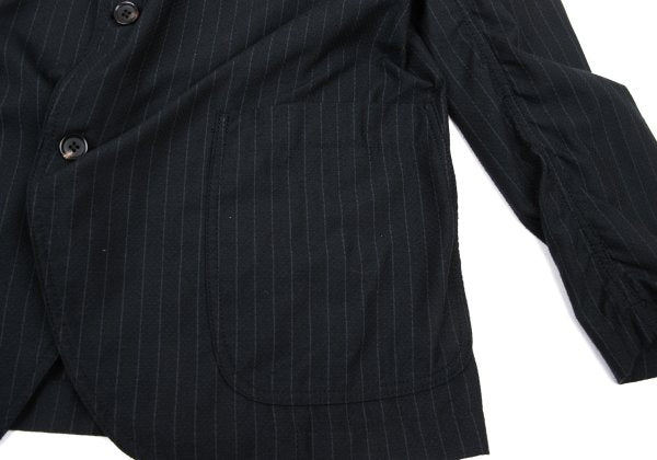 COMME des GARCONS HOMME DEUX Navy Puckering Jacket Size XL