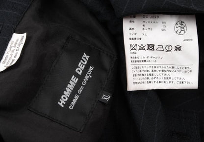 COMME des GARCONS HOMME DEUX Navy Puckering Jacket Size XL