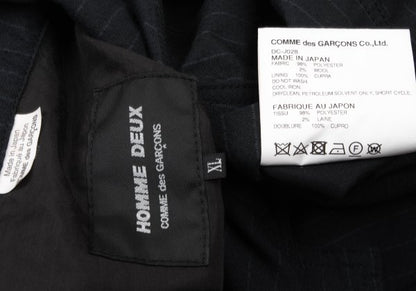 COMME des GARCONS HOMME DEUX Navy Puckering Jacket Size XL