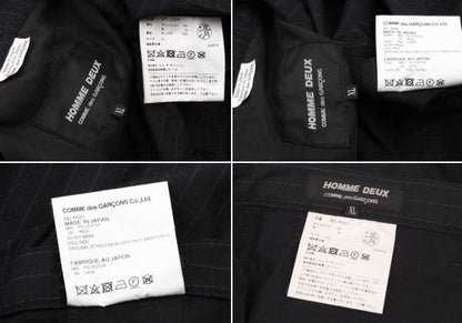 COMME des GARCONS HOMME DEUX Puckering Set-up Navy Ring Size XL