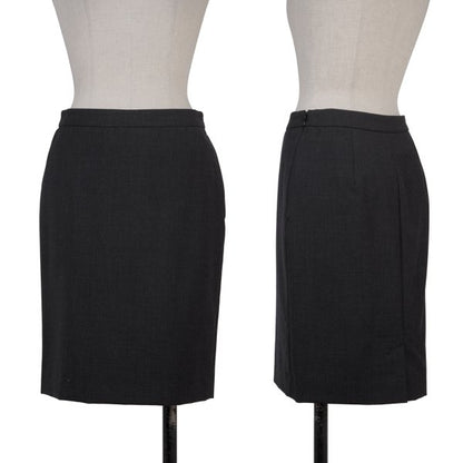 Agnes B Wool A-Line Skirt Dark Gray Size 36