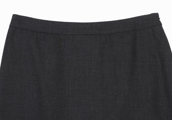 Agnes B Wool A-Line Skirt Dark Gray Size 36