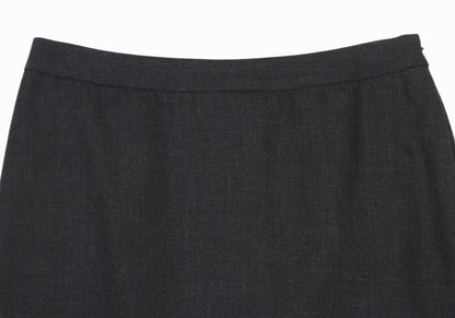 Agnes B Wool A-Line Skirt Dark Gray Size 36