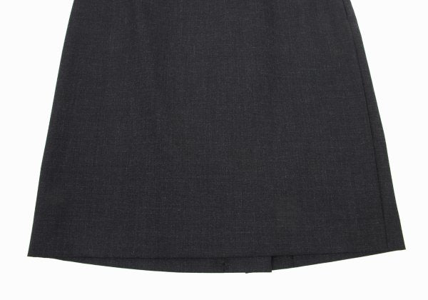 Agnes B Wool A-Line Skirt Dark Gray Size 36