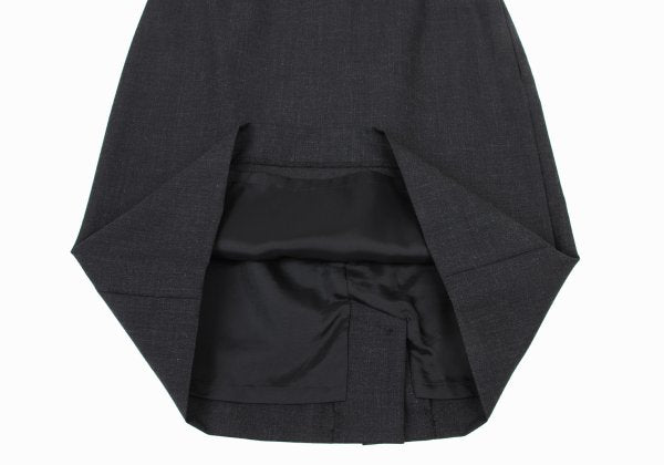 Agnes B Wool A-Line Skirt Dark Gray Size 36