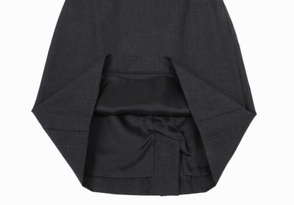 Agnes B Wool A-Line Skirt Dark Gray Size 36