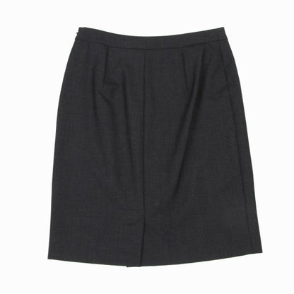 Agnes B Wool A-Line Skirt Dark Gray Size 36