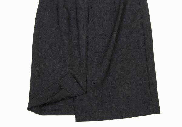 Agnes B Wool A-Line Skirt Dark Gray Size 36