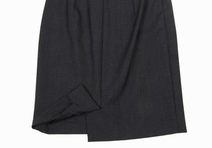 Agnes B Wool A-Line Skirt Dark Gray Size 36