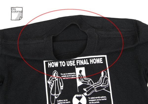 FINAL HOME Survival Graphic Print Short T-Shirt Black Size 2
