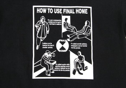 FINAL HOME Survival Graphic Print Short T-Shirt Black Size 2