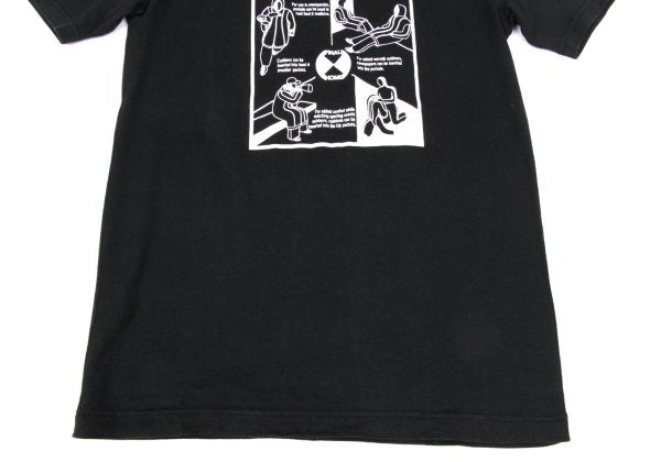 FINAL HOME Survival Graphic Print Short T-Shirt Black Size 2
