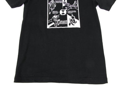 FINAL HOME Survival Graphic Print Short T-Shirt Black Size 2