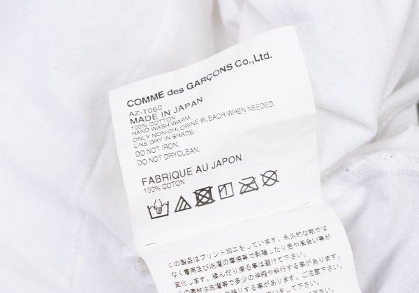 PLAY COMME des GARCONS Cotton Big Heart White Green T-Shirt Size XL