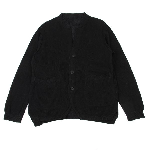 Yohji Yamamoto POUR HOMME Black Knit Cardigan Size L