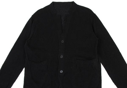 Yohji Yamamoto POUR HOMME Black Knit Cardigan Size L