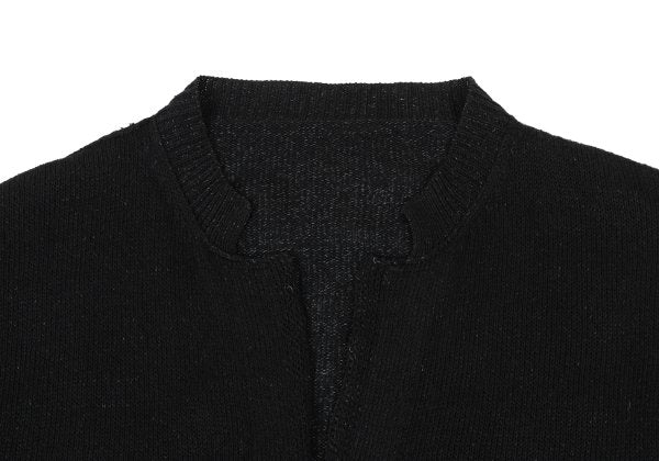 Yohji Yamamoto POUR HOMME Black Knit Cardigan Size L