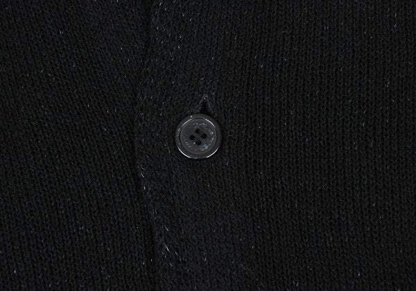 Yohji Yamamoto POUR HOMME Black Knit Cardigan Size L