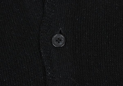 Yohji Yamamoto POUR HOMME Black Knit Cardigan Size L