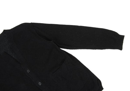 Yohji Yamamoto POUR HOMME Black Knit Cardigan Size L