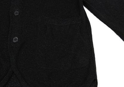 Yohji Yamamoto POUR HOMME Black Knit Cardigan Size L