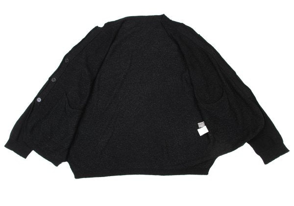 Yohji Yamamoto POUR HOMME Black Knit Cardigan Size L