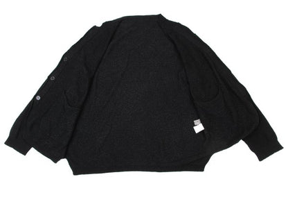 Yohji Yamamoto POUR HOMME Black Knit Cardigan Size L