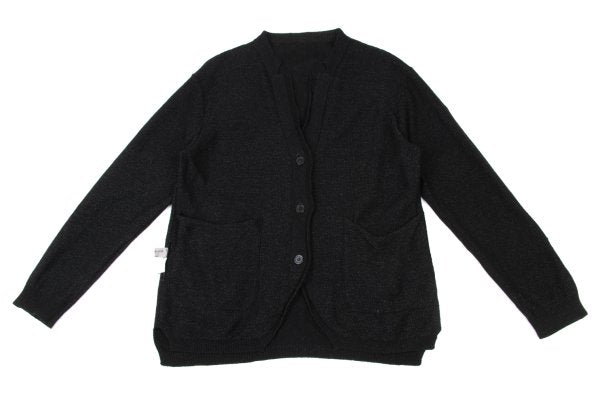 Yohji Yamamoto POUR HOMME Black Knit Cardigan Size L