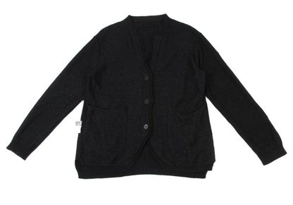 Yohji Yamamoto POUR HOMME Black Knit Cardigan Size L