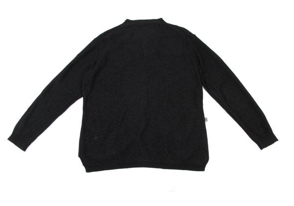 Yohji Yamamoto POUR HOMME Black Knit Cardigan Size L