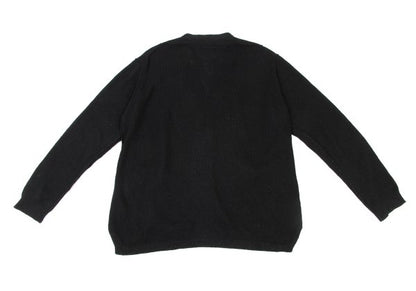 Yohji Yamamoto POUR HOMME Black Knit Cardigan Size L