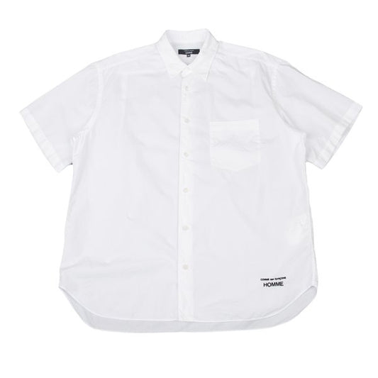 COMME des GARCONS HOMME White Logo Sleeve Shirt Size XS