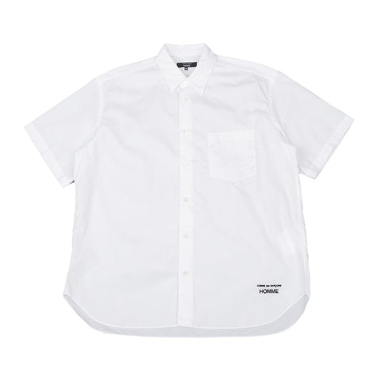 COMME des GARCONS HOMME Logo Embroidered Shirt White Size XS