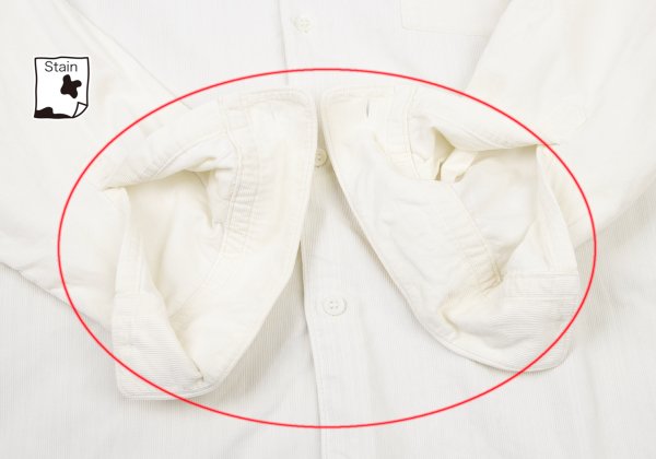 COMME des GARCONS HOMME Inner Stripe Shirt Ivory Size S