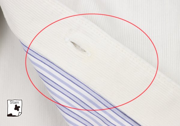 COMME des GARCONS HOMME Inner Stripe Shirt Ivory Size S