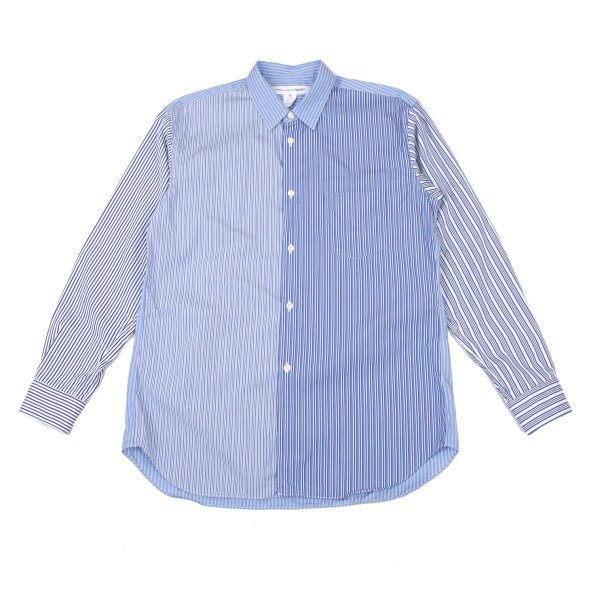 COMME des GARCONS SHIRT Cotton Crazy Blue White Size M