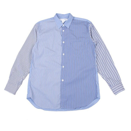 COMME des GARCONS SHIRT Cotton Crazy Blue White Size M