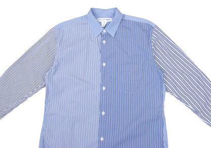 COMME des GARCONS SHIRT Cotton Crazy Blue White Size M