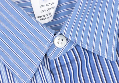 COMME des GARCONS SHIRT Cotton Crazy Blue White Size M