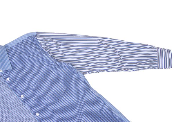 COMME des GARCONS SHIRT Cotton Crazy Blue White Size M