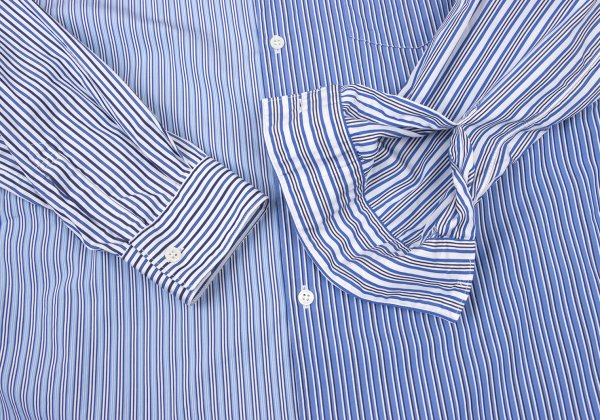 COMME des GARCONS SHIRT Cotton Crazy Blue White Size M