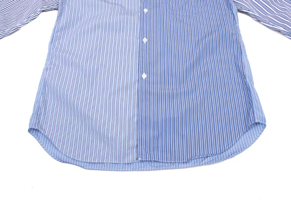 COMME des GARCONS SHIRT Cotton Crazy Blue White Size M