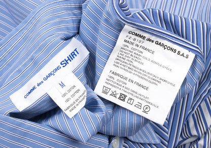 COMME des GARCONS SHIRT Cotton Crazy Blue White Size M