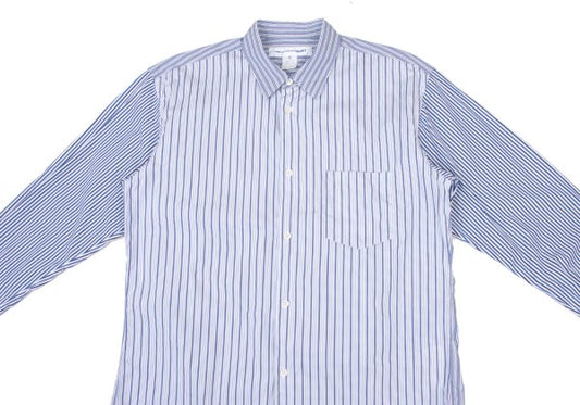 COMME des GARCONS SHIRT Cotton Crazy Shirt White/Blue Size M