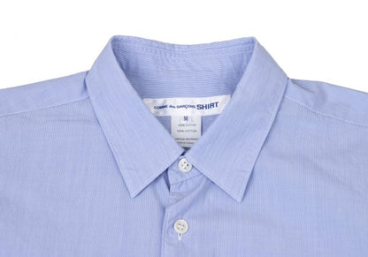 COMME des GARCONS SHIRT Cotton Micro Shirt Blue Size M