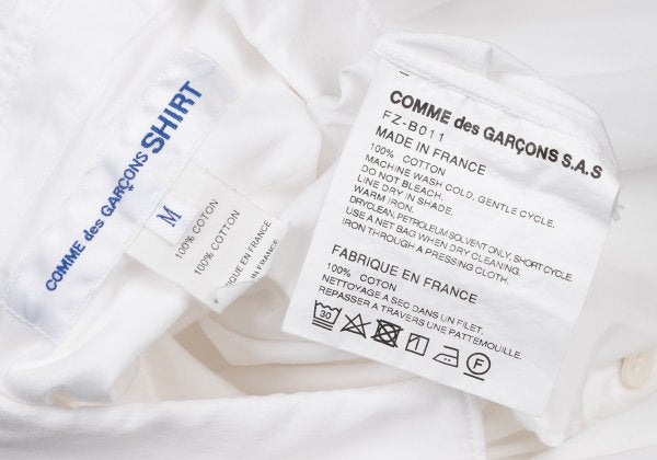 COMME des GARCONS SHIRT Cotton Basic Shirt White Size M