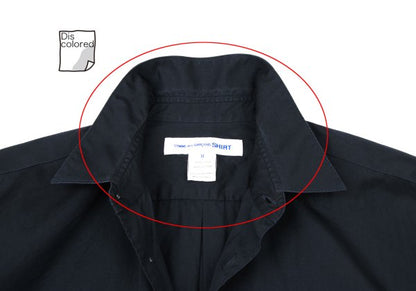 COMME des GARCONS SHIRT Cotton Basic Shirt Navy Size M