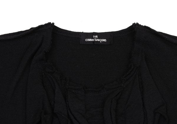 tricot COMME des GARCONS Garment Dyed T-Shirt Black Size S